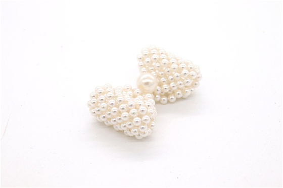 Handmade beads,handmade bow High-grade imitation pearls,Glass bead shoe decoration  /Fashion shoe accessories