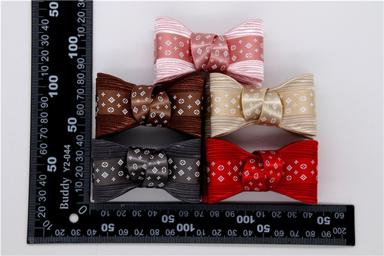 Ribbon coloured bow-tied shoe flower,Handmade footwear ornaments and flower Thread ribbon Beige ,white,black,red ,blue