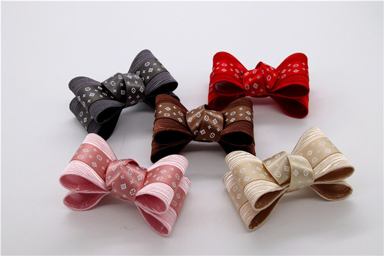 Ribbon coloured bow-tied shoe flower,Handmade footwear ornaments and flower Thread ribbon Beige ,white,black,red ,blue