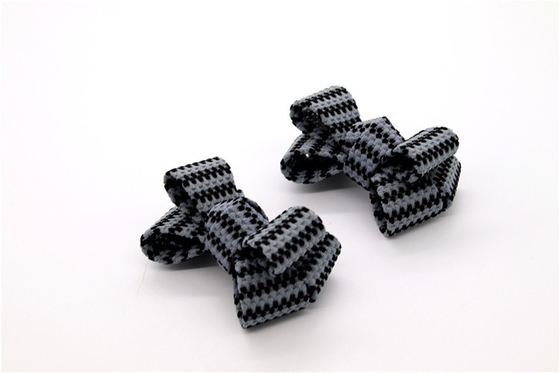 girl shoe-trimmed bow/Chequered coloured bow/Handmade coloured bow Lace, ribbon, mesh Various colors