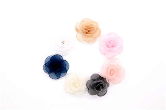 Multi Colors Shoe Lace Flowers Fashionable Style SGS Certification
