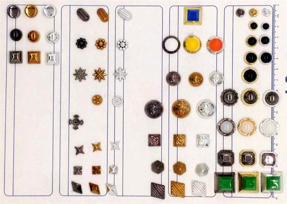 Plastic rivets, ABS plastic pearls,Various accessories   /Rivets of various shapes Gun,nickle,gold 6mm 8mm 10mm 12mm