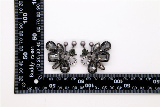 shoe buckle shoe clips rhinestones shoes clips zinc alloy ,copper Gun,nickle,gold