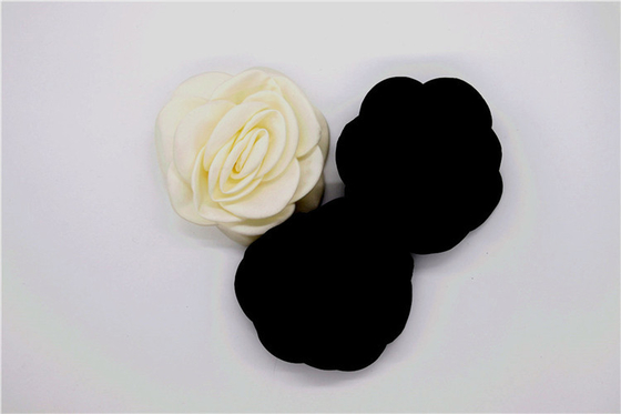 handmade accessories handmade flower /bridal wedding shoe decorative Lace satin black,white,red,dark blue