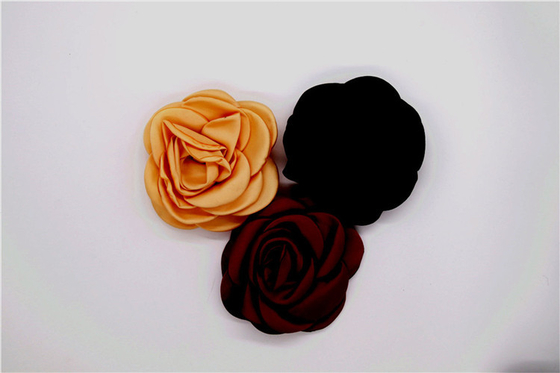 handmade accessories handmade flower /bridal wedding shoe decorative Lace satin black,white,red,dark blue