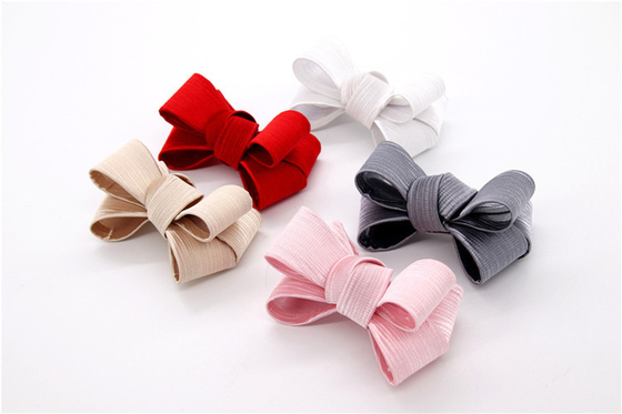 Ribbon coloured bow-tied shoe flower,Handmade footwear ornaments and flower Thread ribbon Beige ,white,black,red ,blue