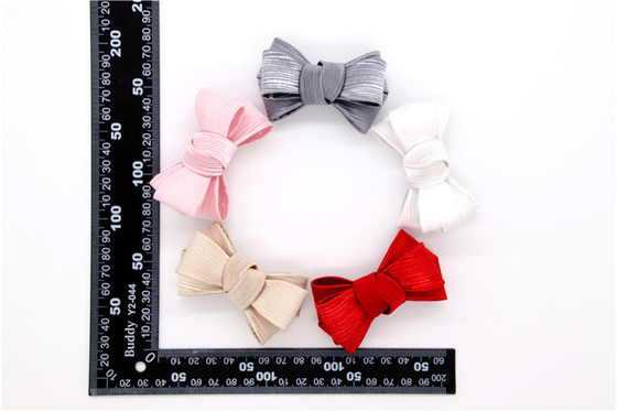 Ribbon coloured bow-tied shoe flower,Handmade footwear ornaments and flower Thread ribbon Beige ,white,black,red ,blue
