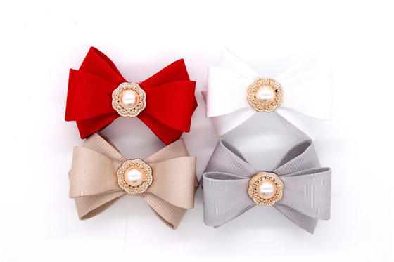Ribbon coloured bow-tied shoe flower,Handmade footwear ornaments and flower Thread ribbon Beige ,white,black,red ,blue