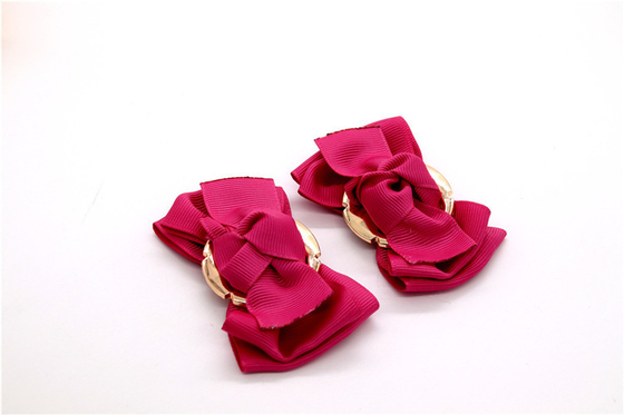 Ribbon coloured bow-tied shoe flower,Handmade footwear ornaments and flower Thread ribbon Beige ,white,black,red ,blue