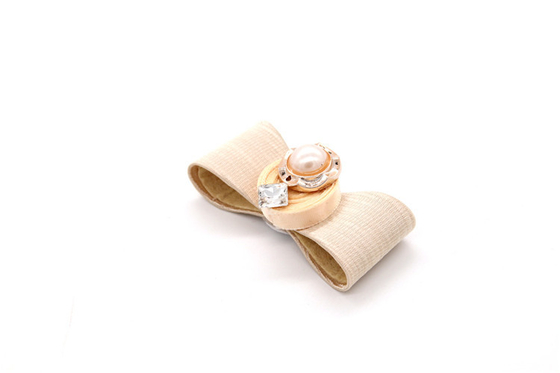Ribbon coloured bow-tied shoe flower,Handmade footwear ornaments and flower Thread ribbon Beige ,white,black,red ,blue