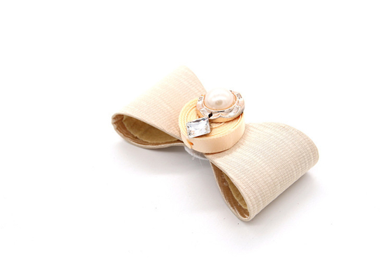 Ribbon coloured bow-tied shoe flower,Handmade footwear ornaments and flower Thread ribbon Beige ,white,black,red ,blue