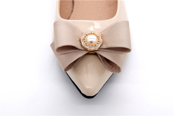 Ribbon coloured bow-tied shoe flower,Handmade footwear ornaments and flower Thread ribbon Beige ,white,black,red ,blue