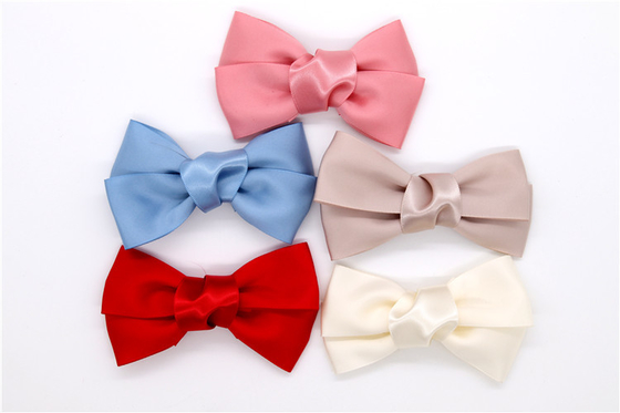 Ribbon coloured bow-tied shoe flower,Handmade footwear ornaments and flower Thread ribbon Beige ,white,black,red ,blue