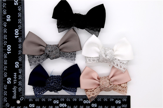 Ribbon coloured bow-tied shoe flower,Handmade footwear ornaments and flower Thread ribbon Beige ,white,black,red ,blue