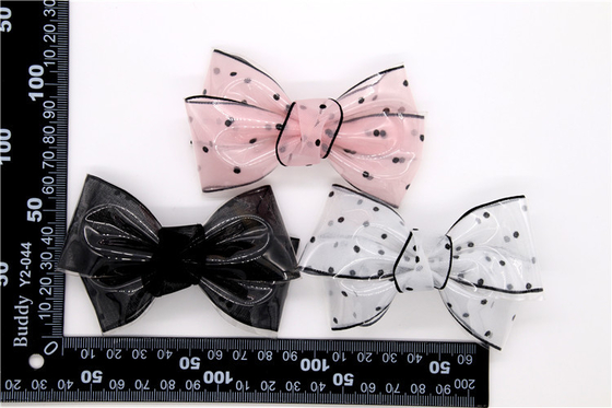 Ribbon coloured bow-tied shoe flower,Handmade footwear ornaments and flower Thread ribbon Beige ,white,black,red ,blue