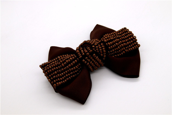 Ribbon coloured bow-tied shoe flower,Handmade footwear ornaments and flower Thread ribbon Beige ,white,black,red ,blue