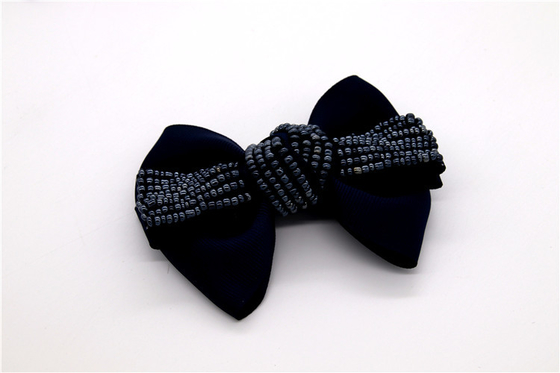 Ribbon coloured bow-tied shoe flower,Handmade footwear ornaments and flower Thread ribbon Beige ,white,black,red ,blue