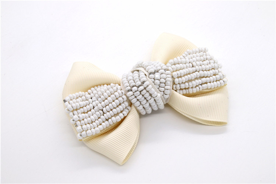 Ribbon coloured bow-tied shoe flower,Handmade footwear ornaments and flower Thread ribbon Beige ,white,black,red ,blue