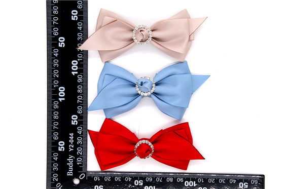 Ribbon coloured bow-tied shoe flower,Handmade footwear ornaments and flower Thread ribbon Beige ,white,black,red ,blue