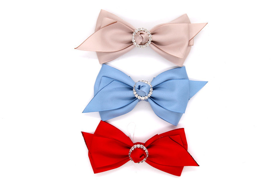 Ribbon coloured bow-tied shoe flower,Handmade footwear ornaments and flower Thread ribbon Beige ,white,black,red ,blue