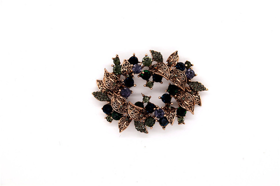 Round Shape Rhinestone Shoe Clips Elegant Beautiful Appearance SGS Certificate