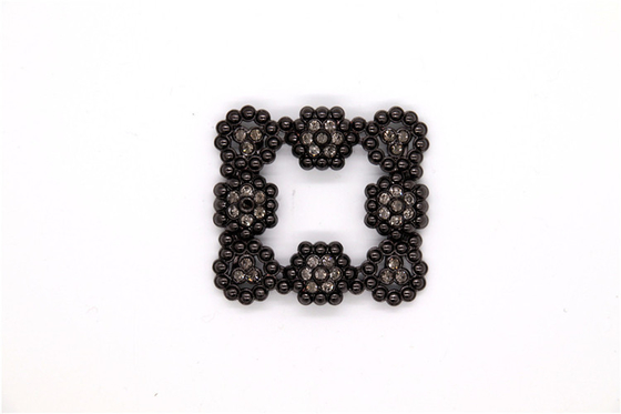 Women Rhinestone Shoe Clips Square Shape With Professional Design