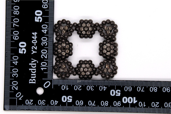 Women Rhinestone Shoe Clips Square Shape With Professional Design