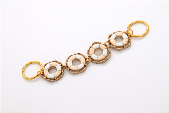 Hand Welded buckle Chain of Hardware,Ladies sandals chain copper /iron gun/nickel/gold