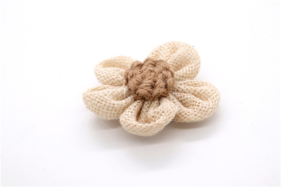 Hand Sintered Edge Flower /girl flower made of satin ribbons/Hand-simulated flower Various colors Fabric, wool