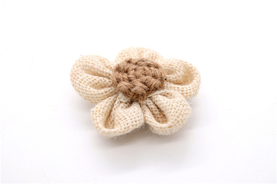 Hand Sintered Edge Flower /girl flower made of satin ribbons/Hand-simulated flower Various colors Fabric, wool
