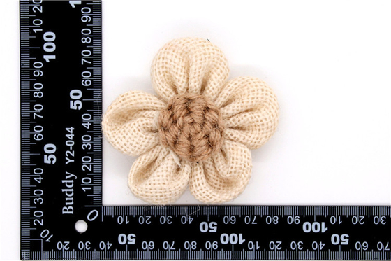 Hand Sintered Edge Flower /girl flower made of satin ribbons/Hand-simulated flower Various colors Fabric, wool