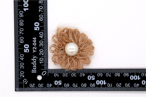 Hand Sintered Edge Flower /girl flower made of satin ribbons/Hand-simulated flower Various colors Fabric, wool