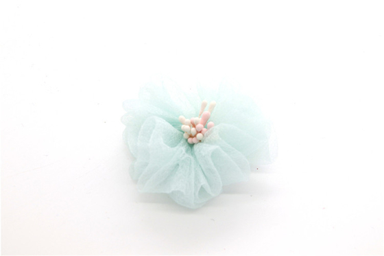 Handmade Girl Shoe Lace Flowers For Shoes / Hair / Headband SGS Certificated