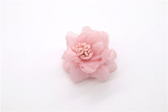 girl Chiffon flower shoe clips/Sewing Bead Handmade Flower Yarn, lace, Chiffon Grey,black,white,red,blue