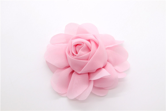girl Chiffon flower shoe clips/Sewing Bead Handmade Flower Yarn, lace, Chiffon Grey,black,white,red,blue