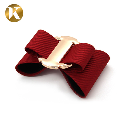 Customized Decorative Shoe Clips Handicrafts / Bonded Leather Style