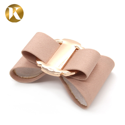 Customized Decorative Shoe Clips Handicrafts / Bonded Leather Style
