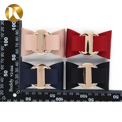 Customized Decorative Shoe Clips Handicrafts / Bonded Leather Style