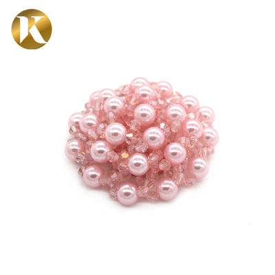 Custom Shoe Buckle Clips Combination Of Pearls And Crystal Beads