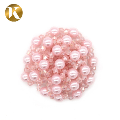 Custom Shoe Buckle Clips Combination Of Pearls And Crystal Beads