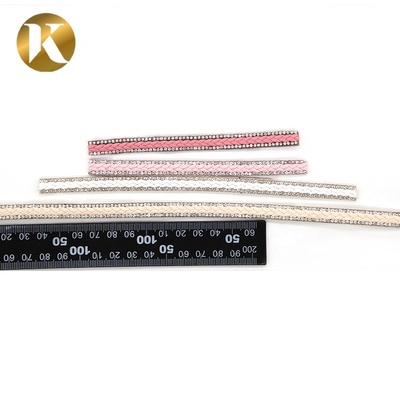 Bonded Leather Decorative Shoe Tape 1000mm For Headwear / Shoes / Clothe