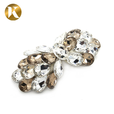 Custom Women'S Decorative Shoe Clips High Rhinestone Bow Hair Ornaments