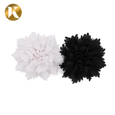 Ladies Custom Fashion Shoe Decoration 80*80mm Special Cloth Material