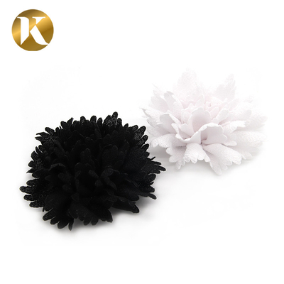 Ladies Custom Fashion Shoe Decoration 80*80mm Special Cloth Material