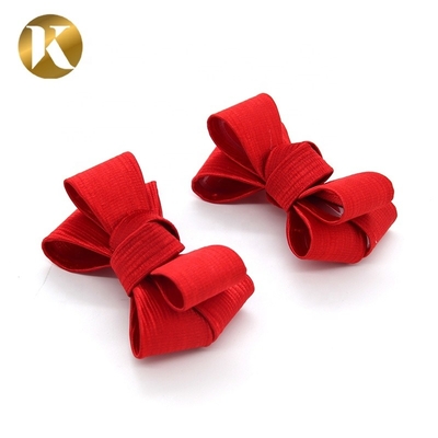 Butterfly Fashion Shoe Decoration 80mm*45mm Special Cloth Material