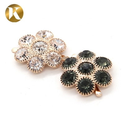 Custom Decorative Shoe Clips , Flower Shape Shoe Accessories Clips