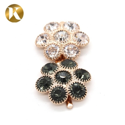 Custom Decorative Shoe Clips , Flower Shape Shoe Accessories Clips