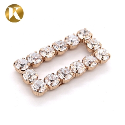 Rectangle Metal Buckle Shoes Decoration Accessories 50mm*25mm Size