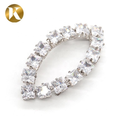Hanging Plating Metal Shoe Buckles , Jewelry Decorative Shoe Buckles
