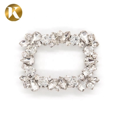Crystal Ladies Shoes Decoration Accessories 55mm*40mm Fashion Styl